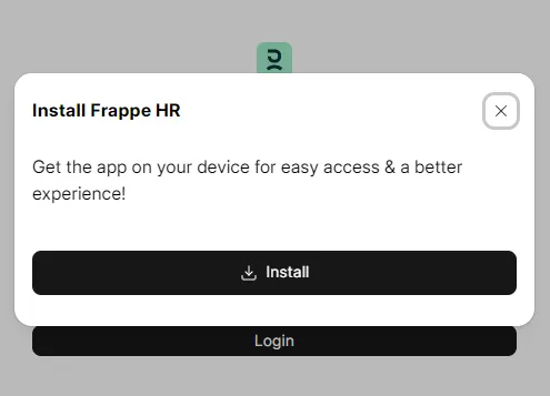 Install Frappe HR Mobile App on Android