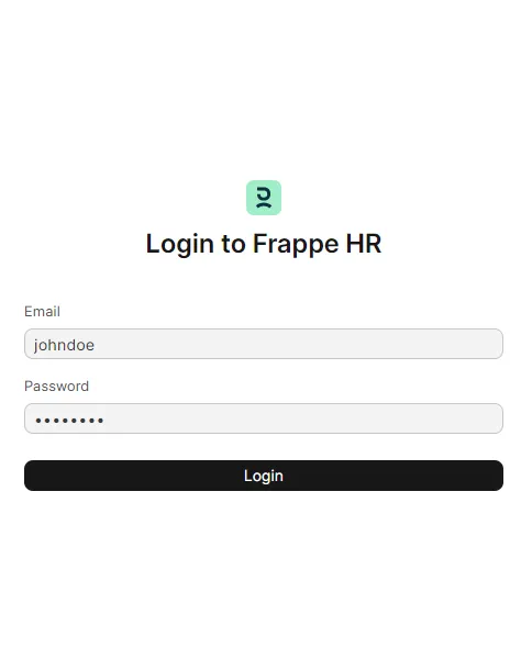Login to Frappe HR Mobile App on Android