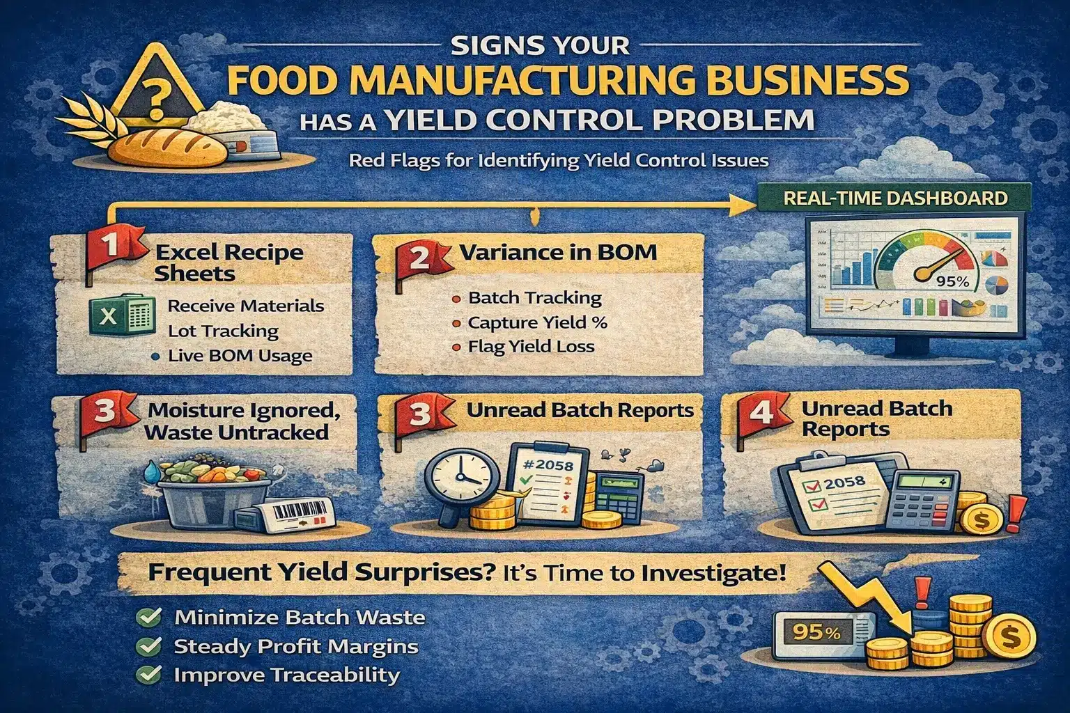 Signs Your Food Manufacturing Business Has a Yield Control Problem