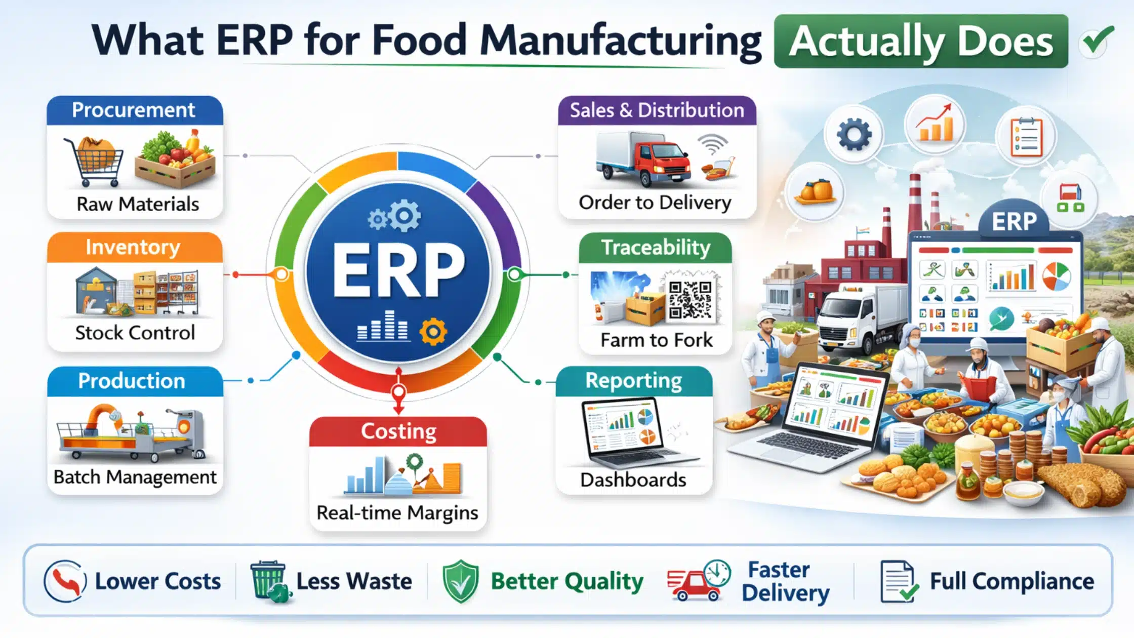 What ERP for Food Manufacturing Actually Does