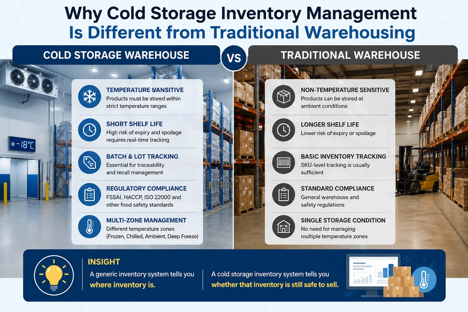 Why Cold Storage Inventory Management Is Different from Traditional Warehousing