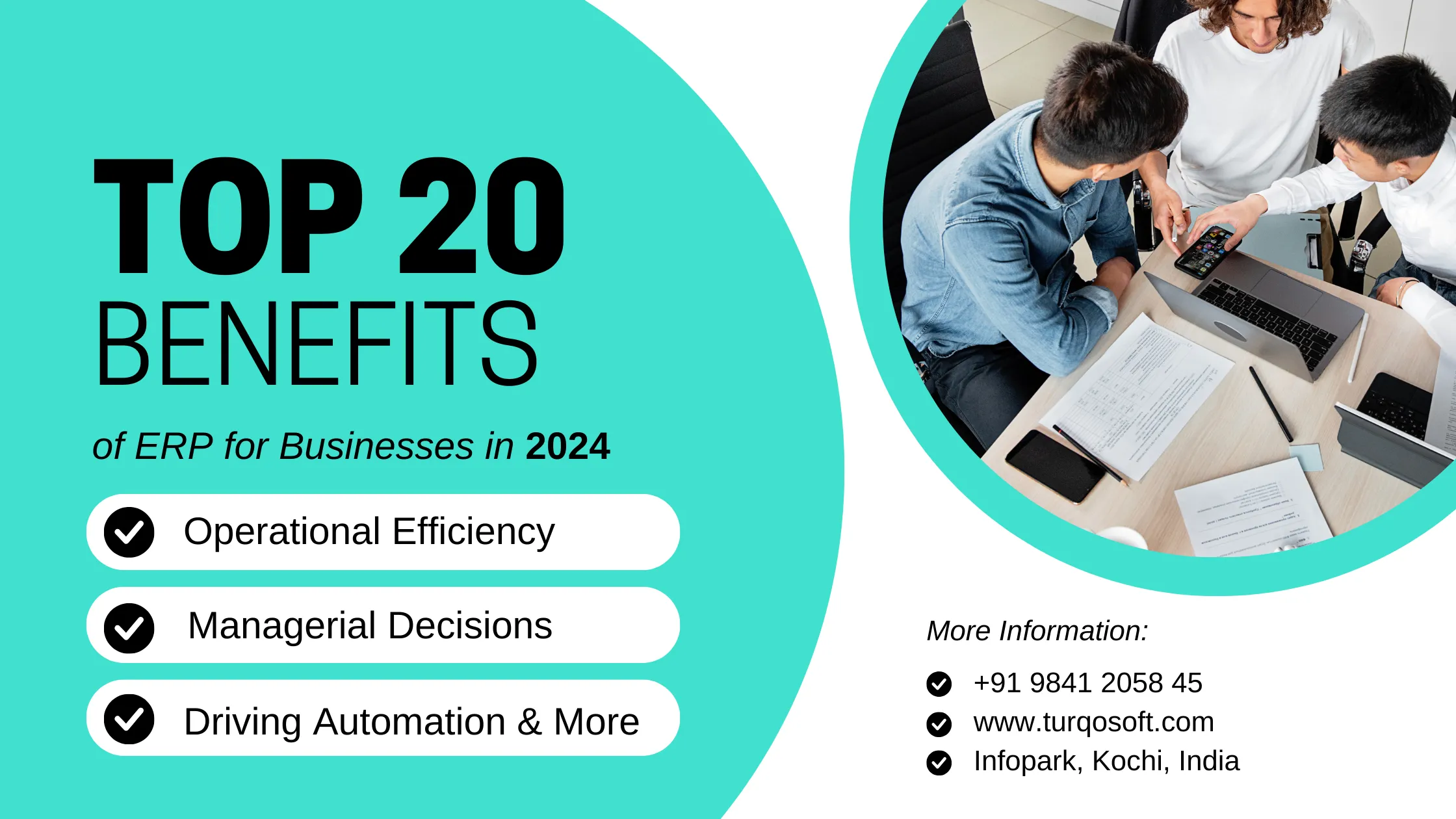 Top 20 Benefits of ERP for Businesses in 2024 - Turqosoft