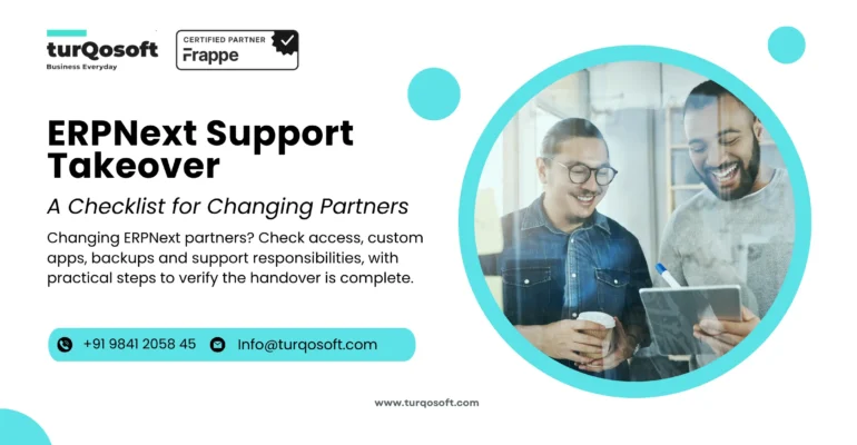 ERPNext Support Takeover Changing Partners