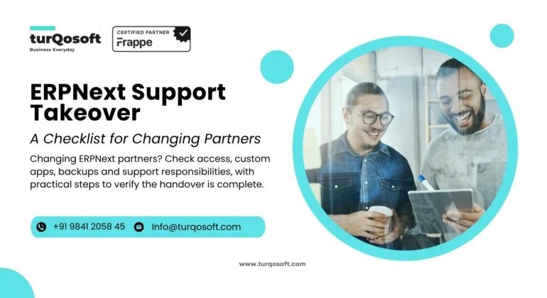 ERPNext Support Takeover Changing Partners