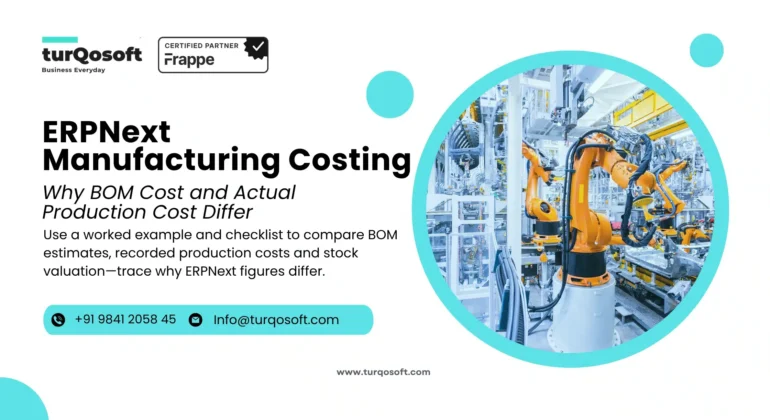 ERPNext manufacturing costing